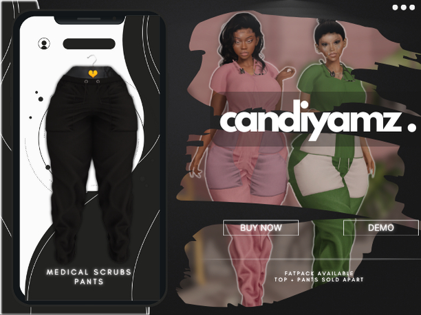*CY* Medical Scrubs . Blackberry . Pants // (Add)