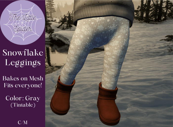 Snowflake Leggings Gray (BoM)