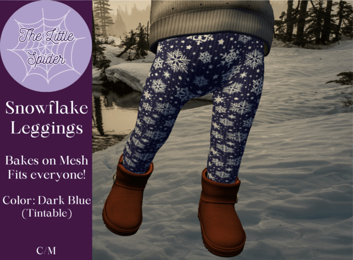 Snowflake Leggings Dark Blue (BoM)