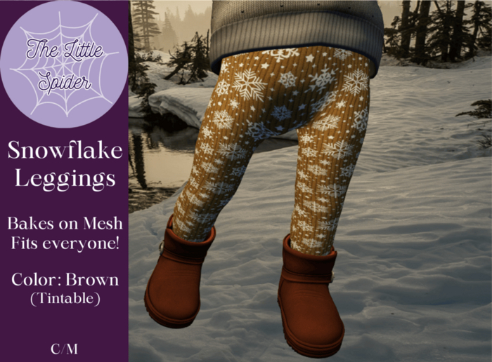 Snowflake Leggings Brown (BoM)