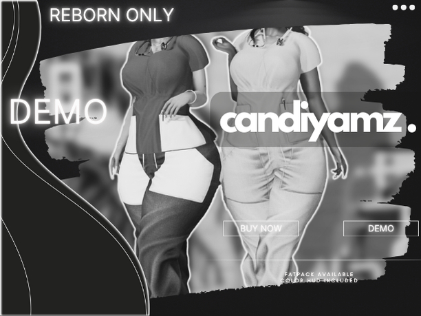*CY* Medical Scrubs . Top/Pants . REBORN . DEMO // (Add)