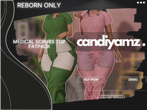 *CY* Medical Scrubs . Top . REBORN . CandiPACK! // (Add)