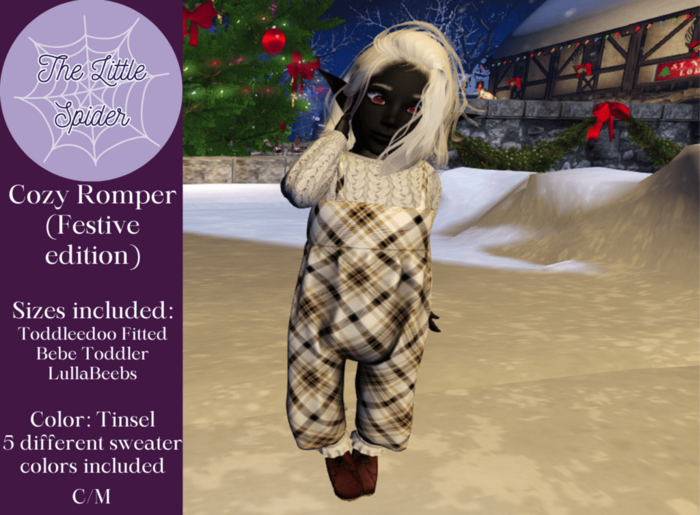 Festive Cozy Romper Tinsel