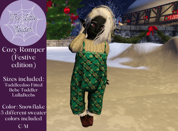 Festive Cozy Romper Snowflake