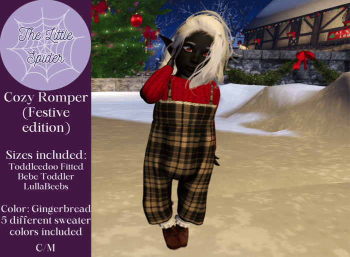 Festive Cozy Romper Gingerbread