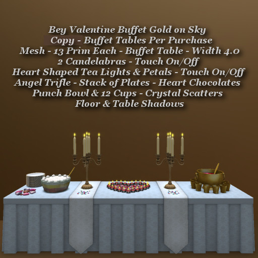Bey Valentine Buffet Gold on Sky1