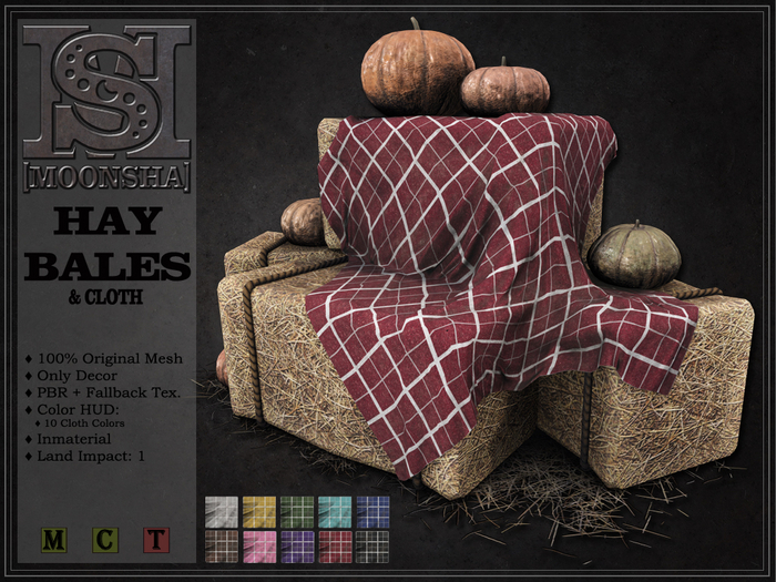 [MoonSha] Hay Bales & Cloth [DECOR]