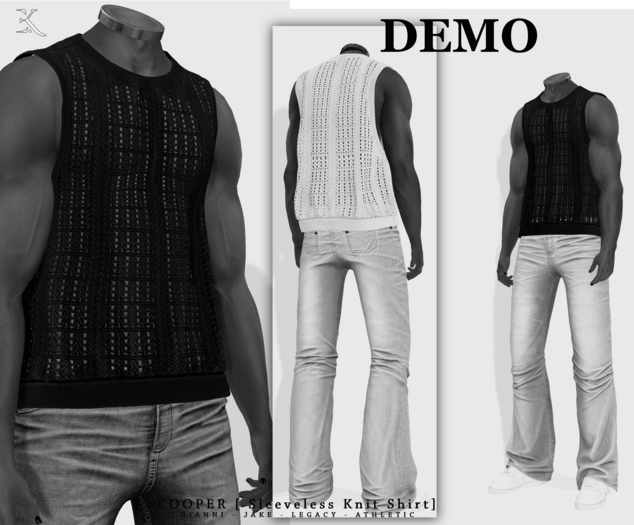 E.K - COOPER - Sleeveless Knit Shirt - DEMO {ADD - ME }
