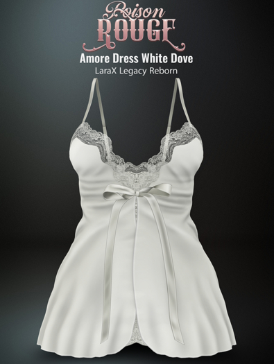 POISON ROUGE Amore Dress White Dove