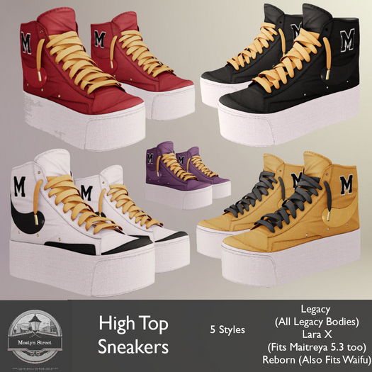 Mostyn St - High Top Sneakers Pack