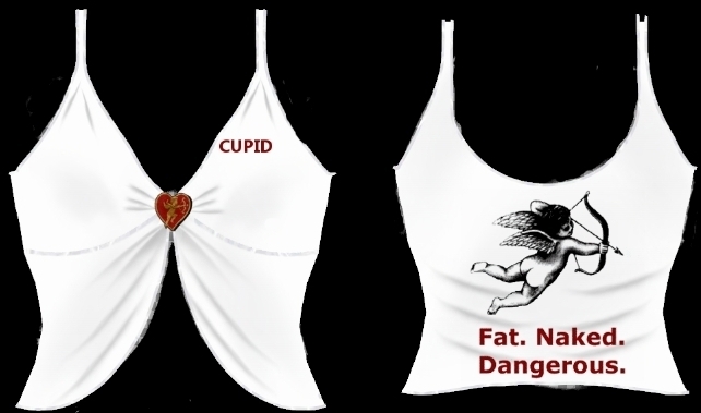 Valentines fat cupid top