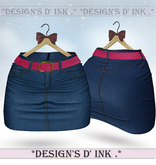 Gamer Skirt - Deep Denim Jeans