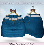 Gamer Skirt - Marine Denim Jeans