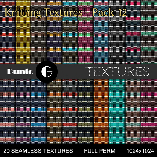 Full Perm Textures - Knitting Pack 12