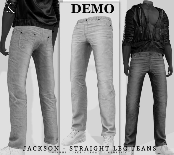 E.K - Jackson - Straight Leg Jeans - DEMO {ADD - ME }