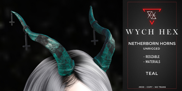 [WH] Netherborn Horns Teal