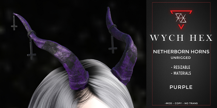 [WH] Netherborn Horns Purple