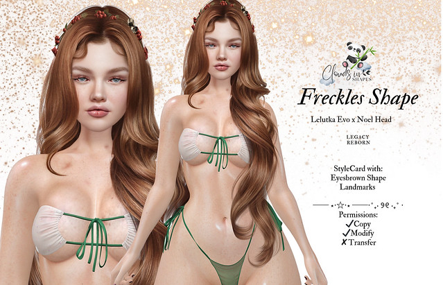 Lelutka Noel Freckles Shape
