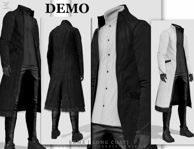 E.K - Rome - Long Coat - DEMO {ADD - ME }