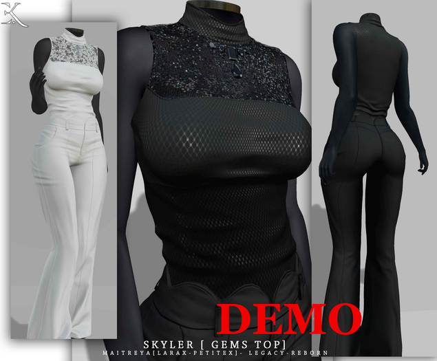 E.K - Skyler Gems Top - DEMO {ADD - ME }