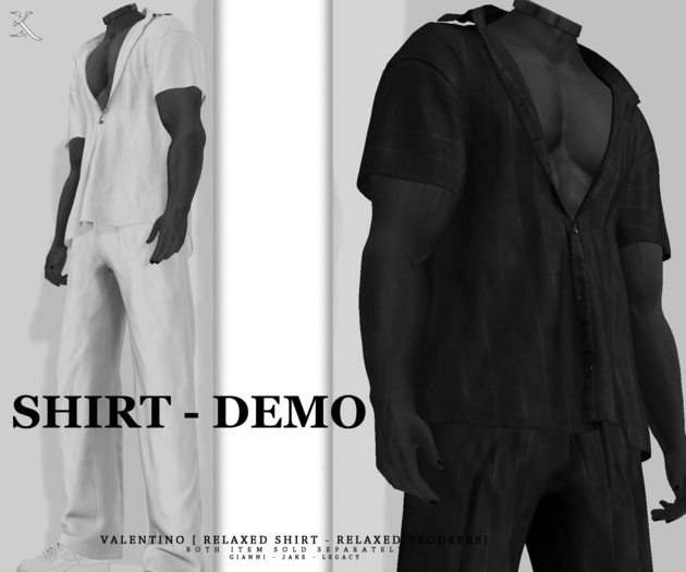 E.K - Valentino Relaxed Shirt - DEMO {ADD - ME }