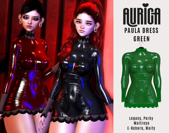 AURICA Paula Dress GREEN /ADD ME/
