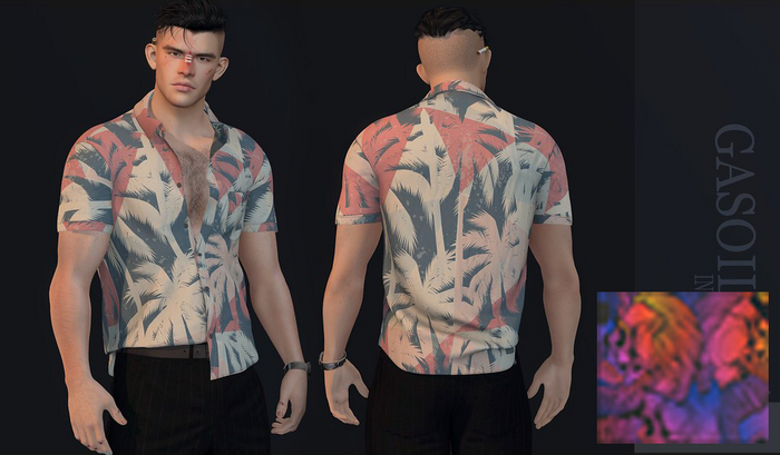 [GL - inc.] - Deante' Shirt Skull blue