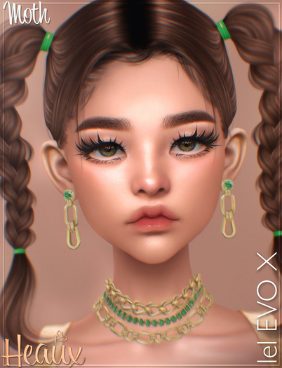 [Heaux] Moth [Human] - Porcelain  *Velour Tone