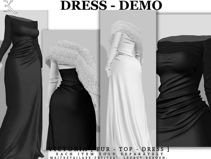 E.K - Victoria Dress - DEMO {ADD - ME }