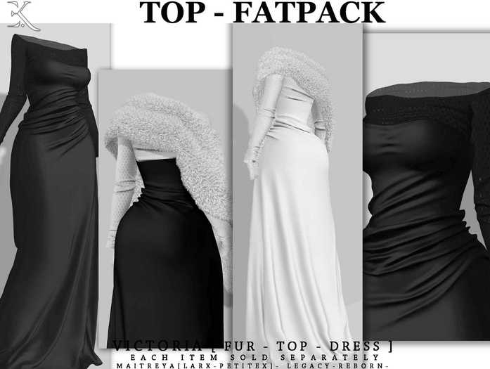 E.K - Victoria TOP -  FATPACK {ADD - ME }