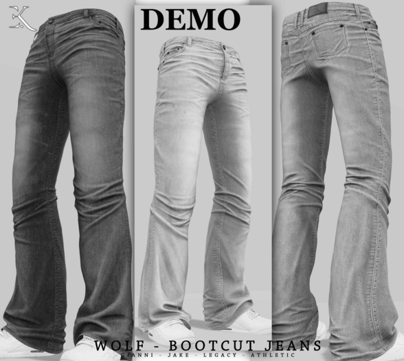 E.K - Wolf - Bootcut Jeans - DEMO {ADD - ME }