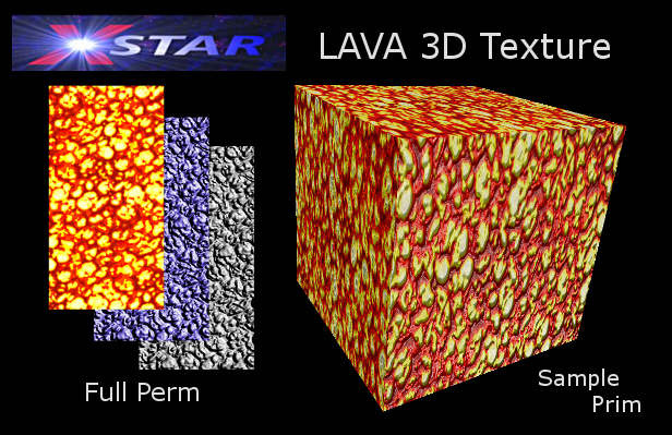 Xstar LAVA 3D Texture
