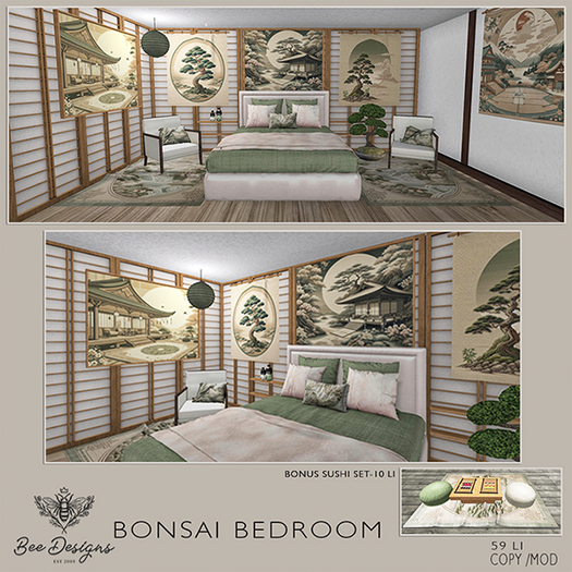Bee Designs Bonsai bedroom PG