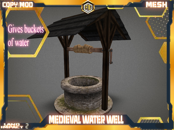 Medieval water well(BOX)(ADD)-Freedom creations