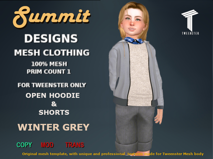 Summit Open Hoodie & Shorts WG [TWEENSTER]