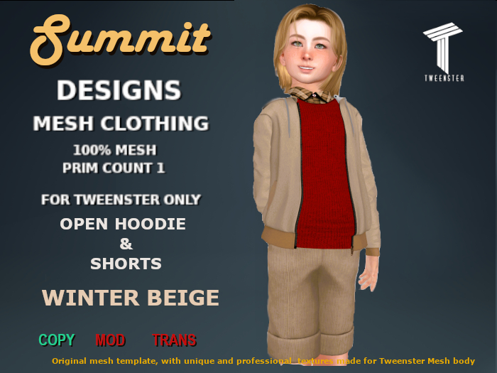 Summit Open Hoodie & Short WLB [TWEENSTER]