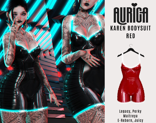 AURICA Karen Bodysuit RED /ADD ME/