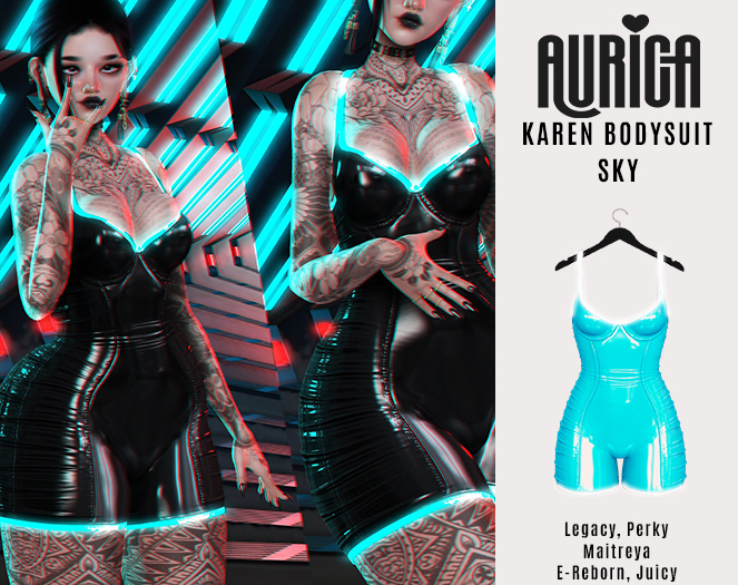 AURICA Karen Bodysuit SKY /ADD ME/