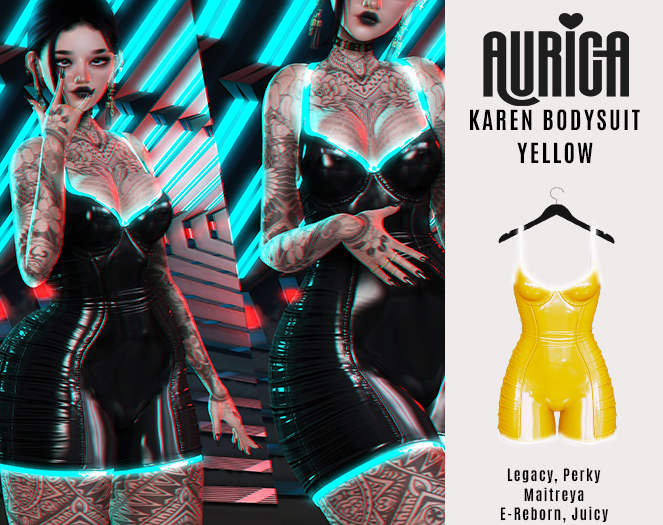 AURICA Karen Bodysuit YELLOW /ADD ME/