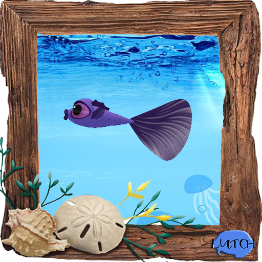 (7S) Common Fish: Purple Guppy