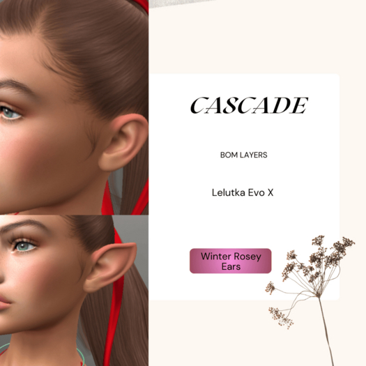 CASCADE _ Rosey Winter Ears EVO X