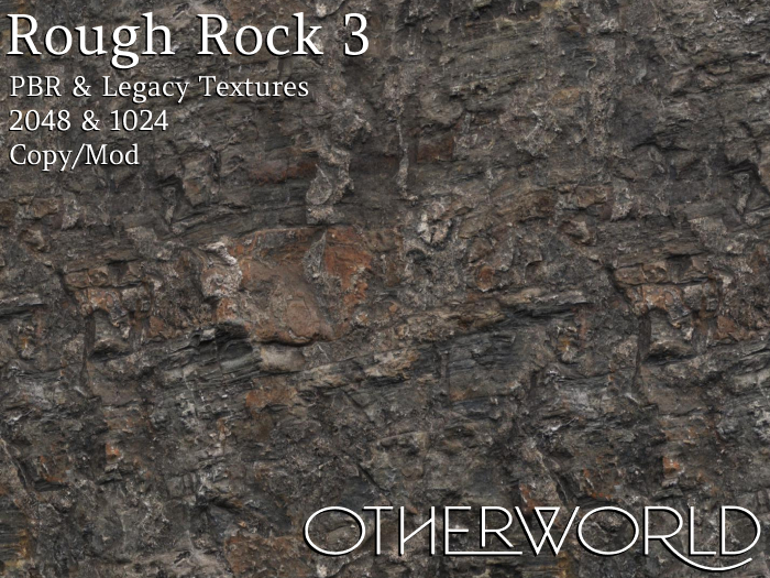 Otherworld PBR Materials - Rough Rock 3 CM