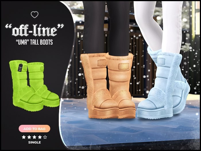 "Off-Line" x "Uma" Boots T / Treuse