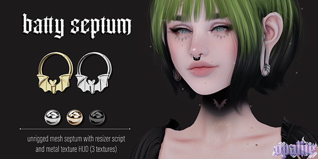 .:opalite:. Batty Septum + Resizer