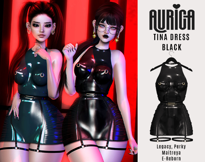 AURICA Tina Dress BLACK /ADD ME/