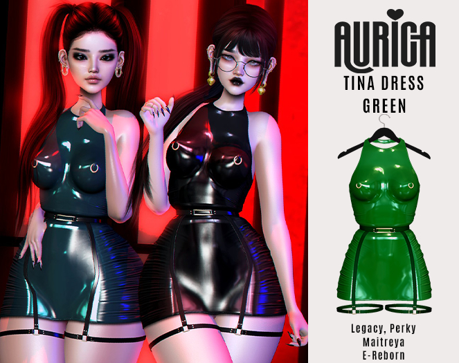 AURICA Tina Dress GREEN /ADD ME/