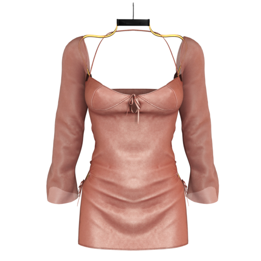 -Aegyo- Adalynn Dress (Peach)