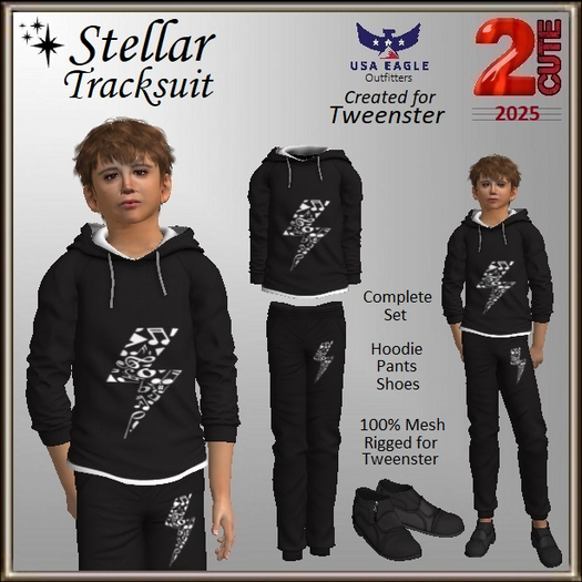 Stellar Tracksuit Set [2cute] Music Note Lightning Bolt