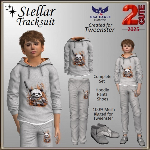 Stellar Tracksuit Set [2cute] Ninja Panda