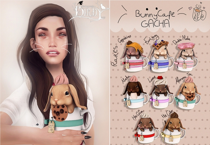 .Birdy. Bunny Cafe {Double Mocha} RARE